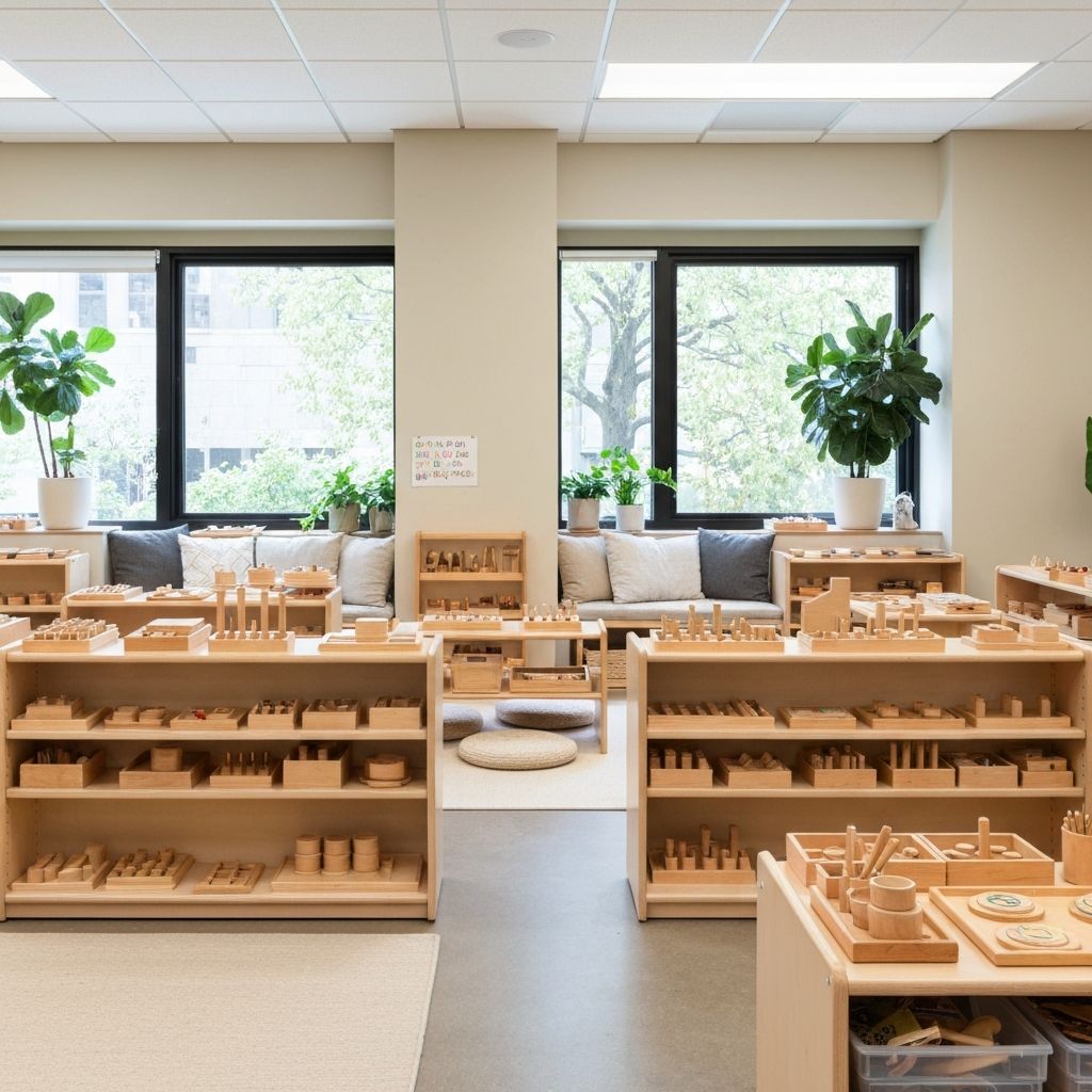 Montessori classroom environment at ABC Letters